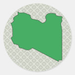 Libya Flag Map full size Sticker