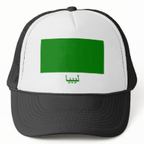 Libya Flag with Name in Arabic Trucker Hat