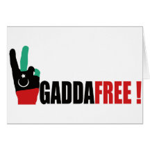 Libya free from Gaddafi - Kadhafi Cards