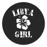 Libya Pink Girl Sticker