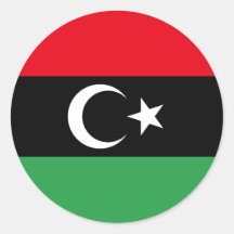 libya round stickers