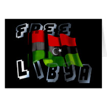 Libyan flag of Libya Independence Monarchy flag Cards