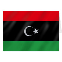 Libyan Independence flag - Free Libya protest flag Cards
