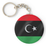 Libyan Independence flag - Free Libya protest flag Key Chains