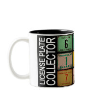 LICENSE PLATE COLLECTOR MUG 2