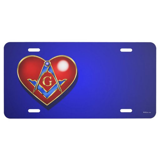 License Plate Heart Customize Zazzle