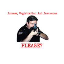 License Registration Dark Shirt Female by SjStevenson License Registration Dark Shirt Female