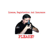 License Registration White Shirt Female by SjStevenson License Registration White Shirt Female