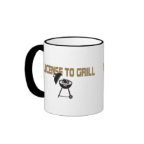 License To Grill Coffee Mugs