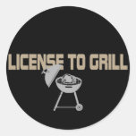 License To Grill Stickers