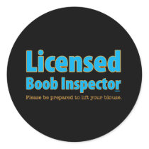 Licensed Boob Inspector stickers