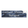 Licensed Massage Therapist (blue) Bumper Stickers