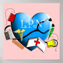 Licensed Practical Nurse Canvas ARt Print