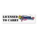 Licensed to Carry bumper stickers