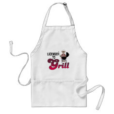 Licensed To Grill Funny BBQ/Barbecue Apron