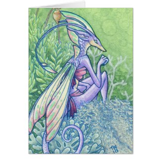 Lichen fairy card card