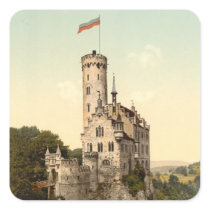 Lichtenstein Castle Postcard Sticker