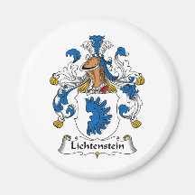 Lichtenstein Family Crest Fridge Magnets