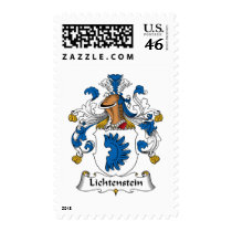 Lichtenstein Family Crest Postage Stamps