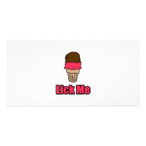 Lick Me photo cards by Funny_MoFo_Shirts Lick Me photo cards