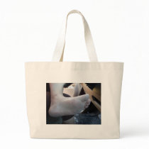 LICK MY FOOT CLEAN! TOTE BAGS