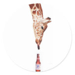 "Licker with Beer" Giraffe Watercolor "Licker with Beer" Giraffe Watercolor