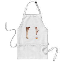 "Licker with Cupcake" Giraffe Watercolor aprons by PaulJacksonart "Licker with Cupcake" Giraffe Watercolor aprons