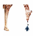 "Licker with Penguin" Giraffe Watercolor "Licker with Penguin" Giraffe Watercolor