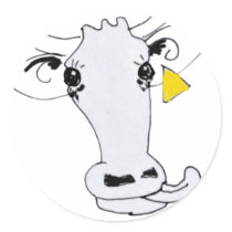 Licky cow stickers by garethstamp Licky cow stickers