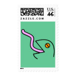 licky lizard. postage stamps