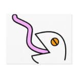 licky lizard postcard