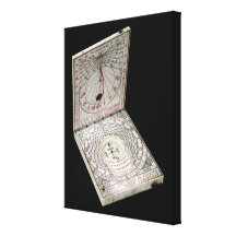 Lidded compass, 1627 stretched canvas print