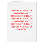 LIE CARD