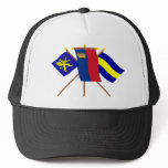 Liechtenstein and Balzers Flags Trucker Hats