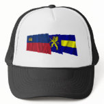 Liechtenstein &amp; Balzers Waving Flags Mesh Hats