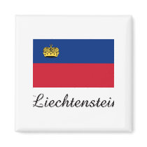Liechtenstein Flag Design magnets