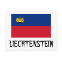 Liechtenstein Flag postcards