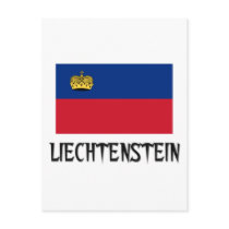 Liechtenstein Flag postcards