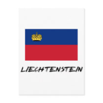 Liechtenstein Flag postcards