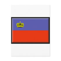 Liechtenstein Flag postcards