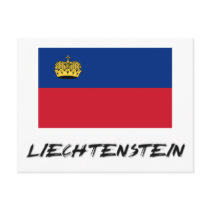 Liechtenstein Flag postcards