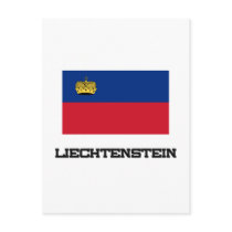 Liechtenstein Flag postcards