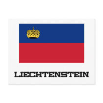 Liechtenstein Flag postcards