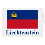 Liechtenstein Flag with Name Card