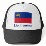 Liechtenstein Flag with Name Trucker Hats