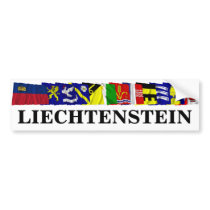Liechtenstein & its Gemeinde Flags Bumper Stickers