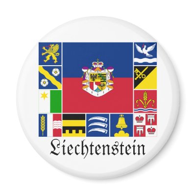 Liechtenstein & its Gemeinde Flags Refrigerator Magnets by Vexillophile