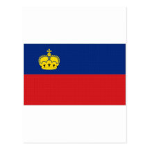 Liechtenstein National Flag Postcards