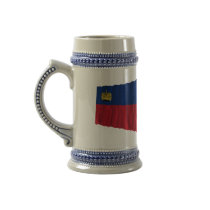 Liechtenstein & Ruggell Waving Flags mugs