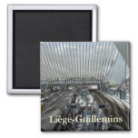 Liège-Guillemins railway station 2 Inch Square Magnet